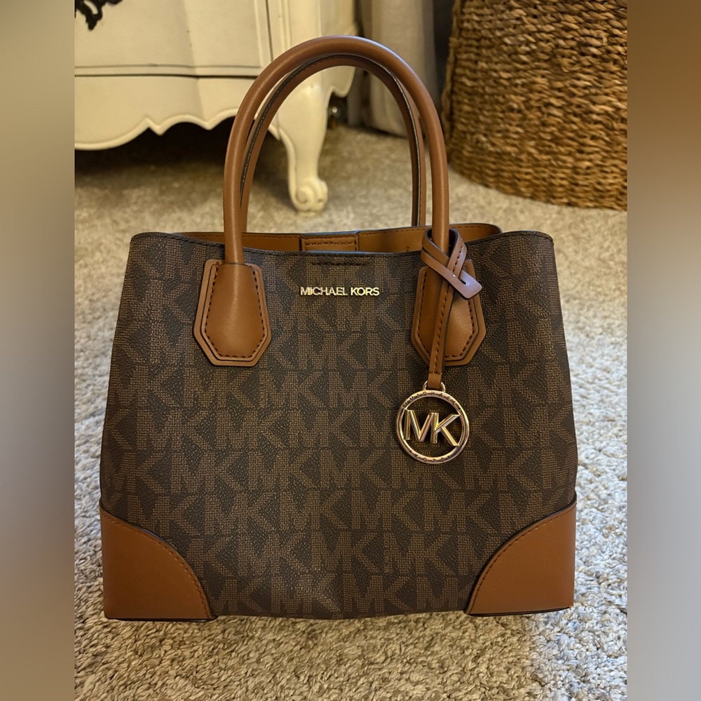 Michael Kors Dark Brown Signature Satchel